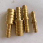4mm-20mm double brass hose barb connector double end hose connector for PU PE AND PVC