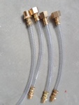 Food Grade Drain Tubing 12.5 in Long with brass fitting for vacuum pump
