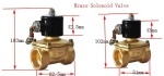 Brass Normally Closed Solenoid Valve,Outlet Center